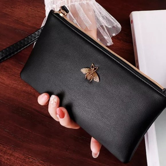 Handbags - Black Wrislet Wallet 19cm